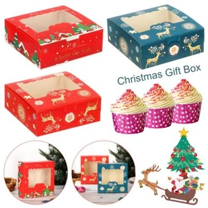 Weihnachts-Karton-Kuchen-Boxen Geschenkverpackung Kuchen-Verpackungsbox - Bild 1 von 13
