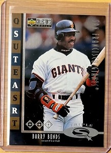 1998 Upper Deck Collector's Choice Star Quest #SQ15 Barry Bonds Triple