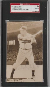 Dale Mitchell Photo Postcard Cut Autograph 6/27/51 Deceased 1982 SGC Authentic - Picture 1 of 1