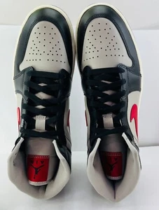 Air Jordan 1 Mid Black College Grey W - Picture 1 of 5