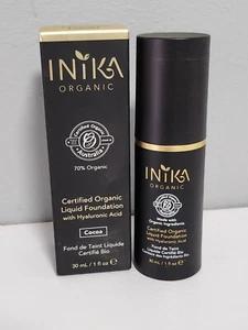 Inika Certified Organic Liquid Foundation with Hyaluronic Acid vegan halal
