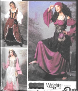 Simplicity 9966 Medieval Gypsy Dress Corset Renaissance Costume Pattern Sz 6-12 - Picture 1 of 4