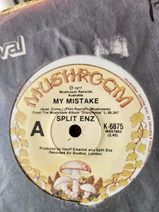Split Enz "My Mistake" 1977 MUSHROOM Oz 7" 45rpm - Picture 1 of 2