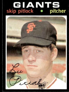 1971 Topps #19 Skip Pitlock Baseball San Francisco Giants - Picture 1 of 2