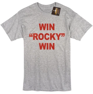 'Win Rocky Win' T-shirt - Retro 70s 80s Boxing Film Movie Sly Stallone Icon Tee - Picture 1 of 2