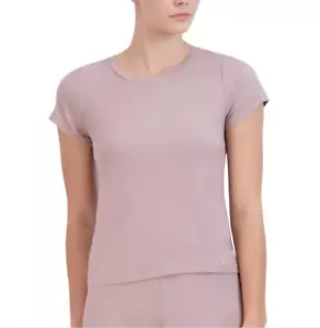 Steve Madden Ribbed Short-Sleeve Baby Sleep Tee Rose Beige Size XL 5082 - Picture 1 of 1