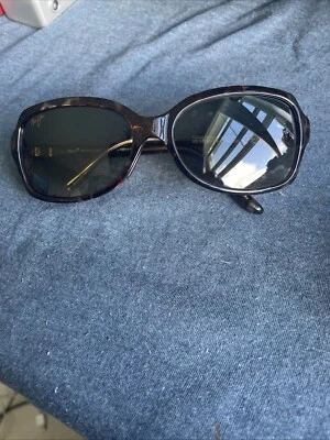 Gafas de sol Maui Jim Cloud Break MJ700-10 marrón claro tortuga con lentes verdes Foto 1 de 4