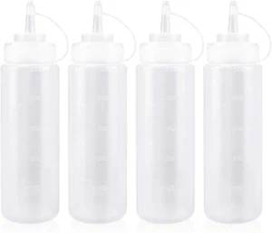 Squeezer Dosatore Olio Biberon Cucina Flacone Dosatore Con Tappi Dispenser Di Co - Foto 1 di 9