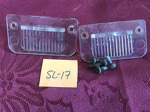 L/O 2 Lucas L918 SAEL72 Licence Lamp Lens Plates - Picture 1 of 3