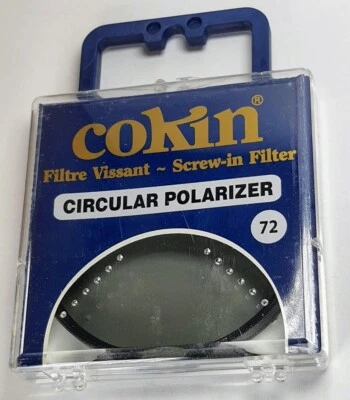 Cokin 72mm Circular Polarizer CPL Glass Lens Filter P-CL 72 mm 72 PL-C France - Image 1 of 4