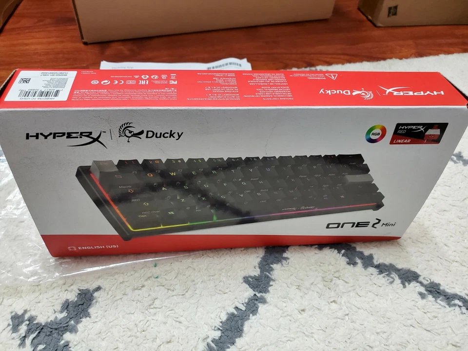 IN HAND * Brand New HyperX x Ducky One 2 Mini Mechanical Gaming Keyboard Black - Image 1 of 1