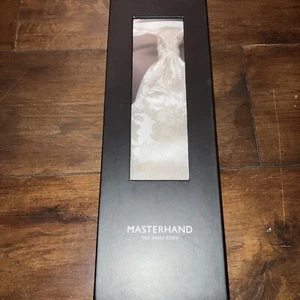 MASTERHAND Krawatte & Tasche Schal, elfenbein mit Blumenmuster NEU UVP 100€ - Bild 1 von 10