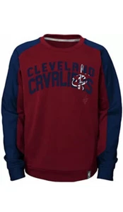 NBA Cleveland Cavs Youth Boys "Back Court Crew" Sweatshirt Medium(5-6), Burgundy - Picture 1 of 3