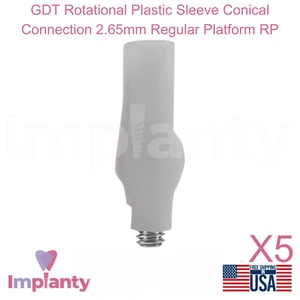 5x GDT Funda de plástico giratoria Conexión cónica 2,65 mm Plataforma regular RP - Imagen 1 de 5