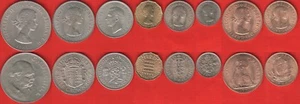 Great Britain set of 8 coins: 1/2 penny - 1 crown 1947-1967 UNC - Picture 1 of 1