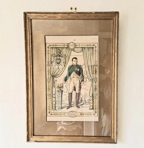 Napoleon 1. Kaiser 1810 Daniel Derveaux Lithographie gerahmter Druck um 1940 - Bild 1 von 9