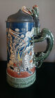 Important "St Florian" Mettlach Stein by Otto Hupp 1897 for Villeroy & Boch