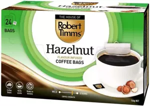 The House of Robert Timms Hazelnut Flavour Coffee Bags (24 Piece Pack) - Picture 1 of 12