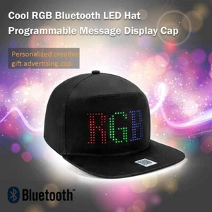 Inalámbrico Bluetooth APLICACIÓN Control LED Pantalla Béisbol Sombrero LED Colorido Sombrero LED - Imagen 1 de 11