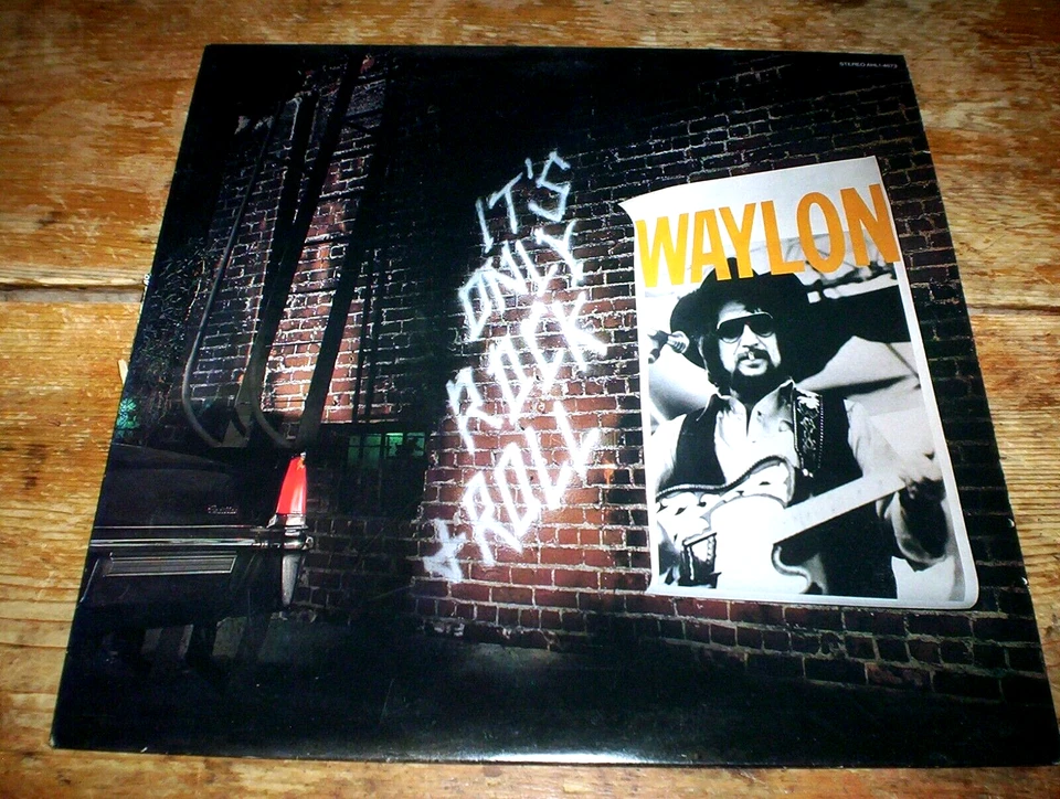 WAYLON JENNINGS ( IT'S ONLY ROCK & ROLL ) ORIG 1983 RCA Records VINYL LP NM- - Image 1 of 1