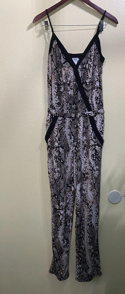 CACHE Womens Snakeprint Pant Jumpsuit- Sz 8 - Image 1 of 4