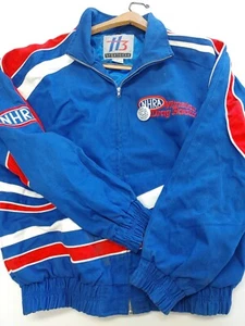NHRA Winston Drag Racing Red, White & Blue Sportgear 1970s-80s Jacket with Pin - Picture 1 of 10