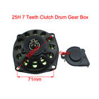 25H 7T Clutch Drum Gear Box For 47cc 49cc Mini Pocket Bike ATV Quad Go Kart Cart
