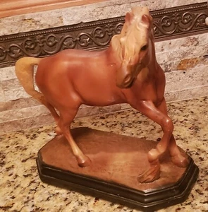 Vintage Horse Sculpture Art Stallion Large Ceramic,Stoneware, Old! Nice Detail - Picture 1 of 24