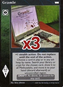 Lot of 3 cards: Gramle [LotN set] - VTES card - Foto 1 di 2