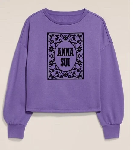 Sudadera polar gráfica cuello redondo Old Navy x Anna Sui 2X nueva con etiquetas vendida ou Foto 1 de 1