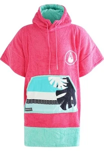 Poncho Wave Hawaii Cotton Velours Poncho Pink Wave XS WH4078 Mehrfarbig 80 x 70 - Bild 1 von 2