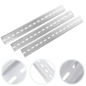 3 Pcs Electrical Guide Rails Din Mounting Frame Slotted Aluminum - Picture 1 of 12