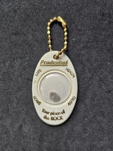 Vtg Prudential Insurance Keychain Own A Piece Of The Rock Insurance Portland ME - Picture 1 of 4
