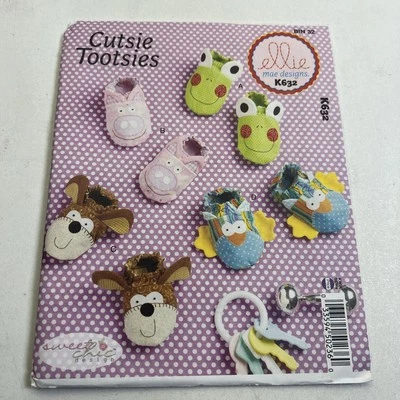 Kwik Sew Ellie Mae Sewing Pattern 4369 0170 K632 Baby Infant Booties Size S-XL - Image 1 of 4
