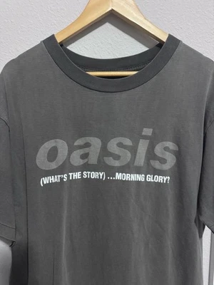 Vintage Oasis “What’s The Story Morning Glory” Faded T Shirt 23x28 Britpop Indie - Image 1 of 4