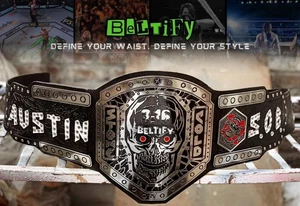 Smoking Skull Stone Cold Steve Austin Legacy Championship Replica Title Belt - Bild 1 von 9