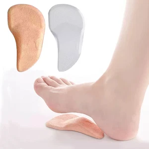 1 Pair Orthopedic Silicone Insoles for Flat Feet Arch Support Shoe Pain Relief - Picture 1 of 8