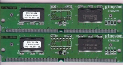 64MB 2x32MB Kingston 72-pin Simm EDO KTM8X32L-60ET Ram Memory Kit 60ns 8Mx32 5V - Image 1 of 4