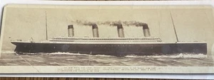 Tarjeta impresa pequeña R M S Titanic circa 1985 reproducción de una tarjeta pre hundida - Imagen 1 de 8