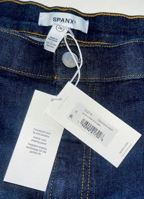 NWT NEW SPANXsculpt™ ReDefine Slim Straight Jeans Hayward Wash-Plus Size 26 $158 - Image 1 of 4