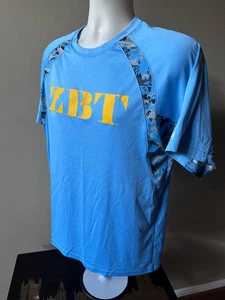 Badger Sport Zeta Beta Tau (ZBT ) Fraternity Men's (M) Blue Activewear Shirt - Picture 1 of 9