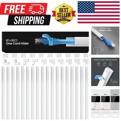 电缆隐藏器 - 一线隐藏 300 英寸线盖墙面电缆隐藏器,电缆隐藏... — 第 1/4 张图片