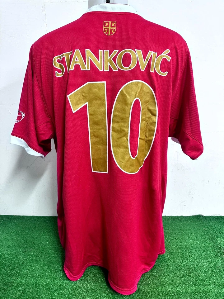 MAGLIA SERBIA STANKOVIC MATCH WORN ISSUE SHIRT JERSEY CAMISETA 2007/2008 COA - Immagine 1 di 4