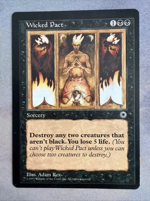 1x Wicked Pact- LP - Portal- MTG Magic The Gathering Card- Free Shipping - Image 1 of 2