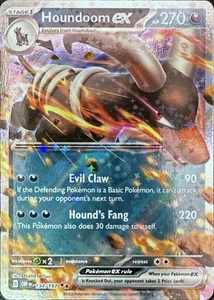 Pokemon TCG Houndoom ex 134/197 SV03: Fiamme Ossidiana Doppio Raro - Foto 1 di 1