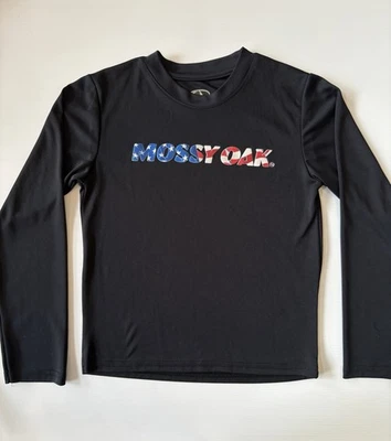 Mossy Oak Boys Long Sleeve Graphic Shirt Size M (8-10) Black - Image 1 of 4