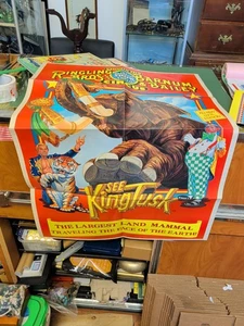 RINGLING BROS VINTAGE. PÓSTER CIRCO 23"X35" KING TUSK CARACTERÍSTICA 117ª EDICIÓN 1987 - Imagen 1 de 5