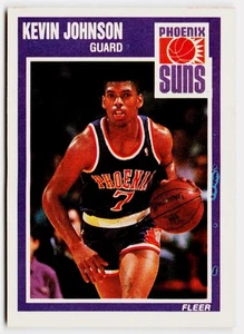 Kevin Johnson 1989-90 Fleer #123 Phoenix Suns Rookie - Bild 1 von 2