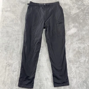 Uniqlo Heattech Pants Mens Medium Black Belted Hiking Outdoor Fleece Lined M - Picture 1 of 10