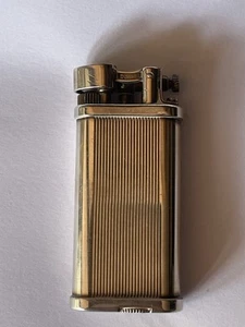 Vintage Dunhill Lift Arm Silver Lighter with Lines ~ Pat. No 51205 England - Picture 1 of 2